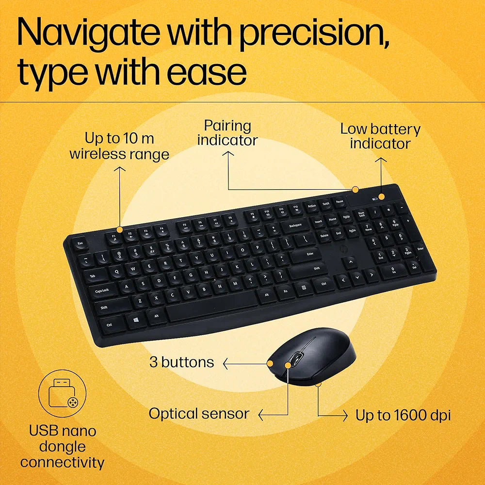 HP CS10 WIRELESS KEYBOARD & MOUSE