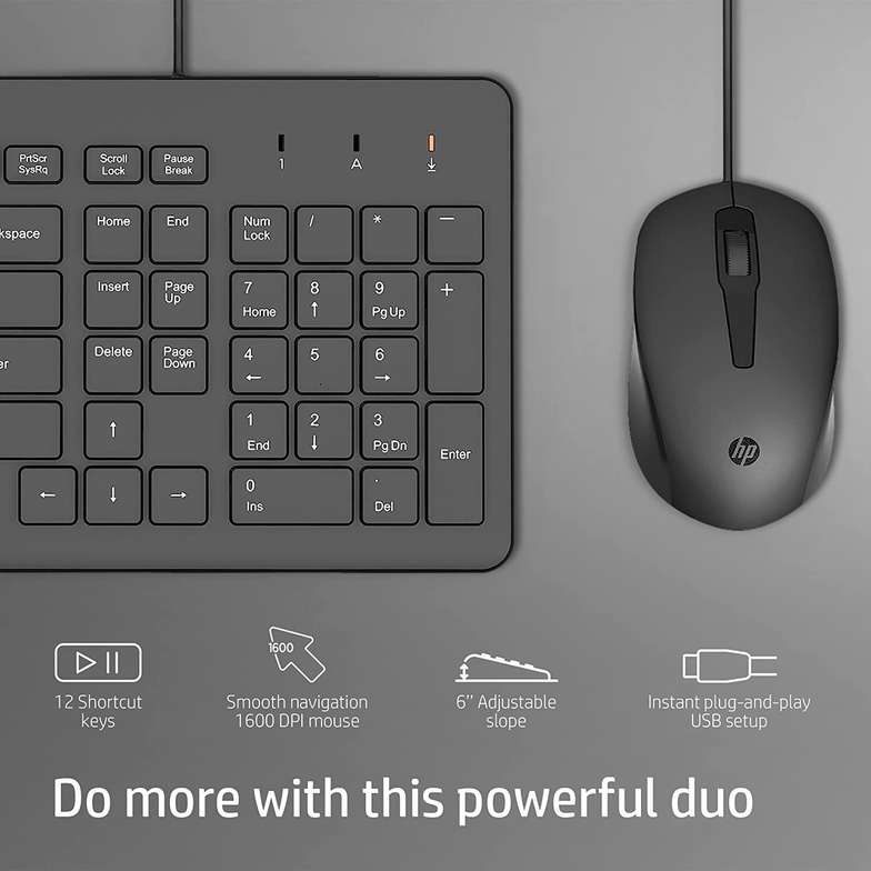 HP 150 WIRED KEYBOARD & MOUSE