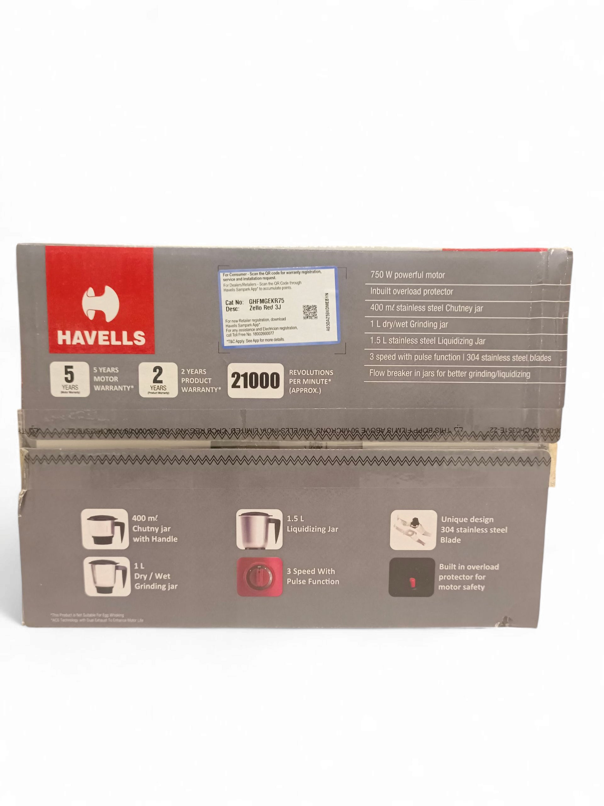 HV MIXI ZELLO 3JAR 750W RED MG