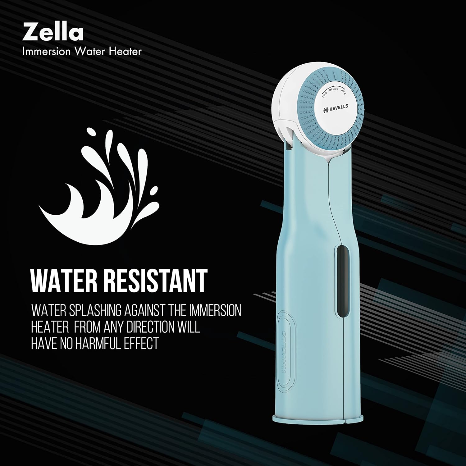 HV IMMERSION HEATER ZELLA FLAP 1000W AUTO