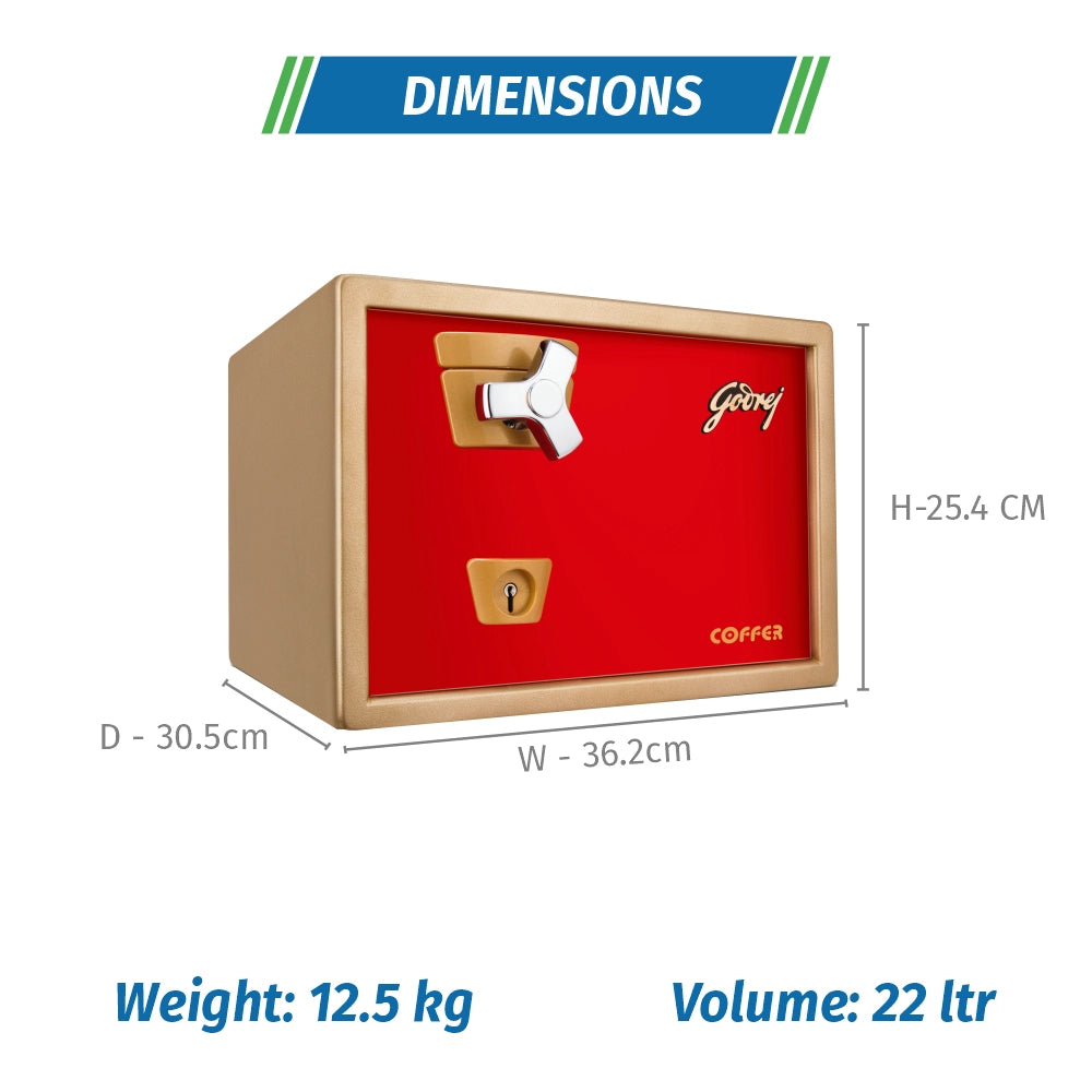 GODREJ H/SAFE -COFFER V1RED PREMIUM
