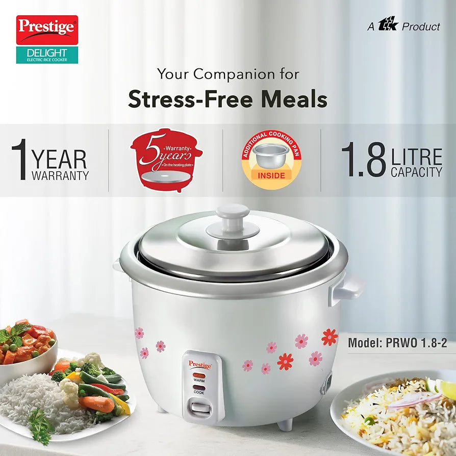 PRESTIGE 41270 RICE COOKER PRWO 1.82 DOUBLE POT