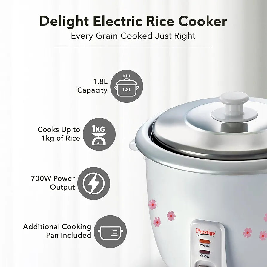 PRESTIGE 41270 RICE COOKER PRWO 1.82 DOUBLE POT