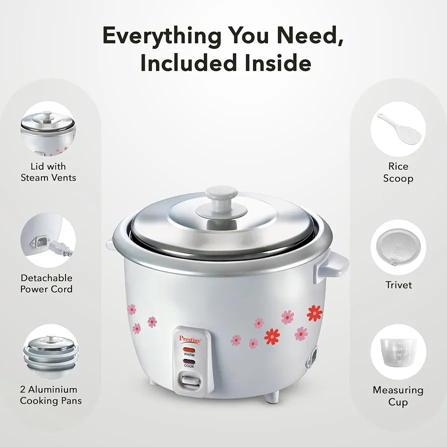 PRESTIGE 41270 RICE COOKER PRWO 1.82 DOUBLE POT