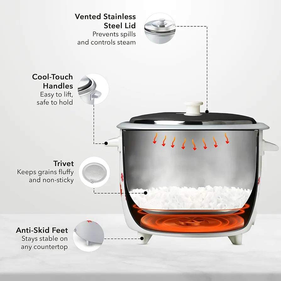 PRESTIGE 41270 RICE COOKER PRWO 1.82 DOUBLE POT