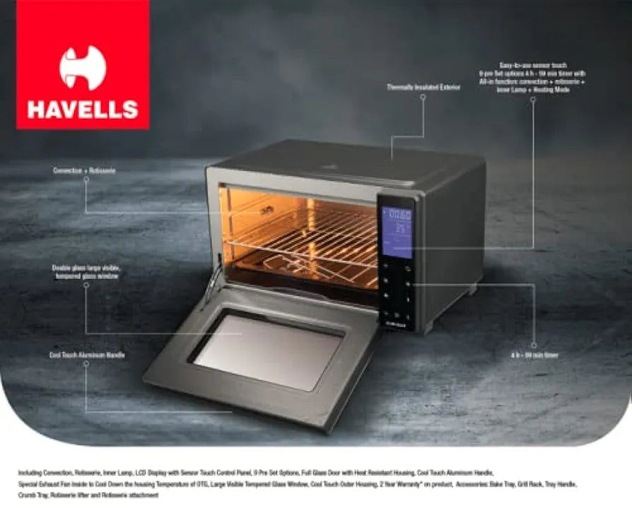 HV MICRO WAVE OVEN 28LTR OTG BLK 1500W