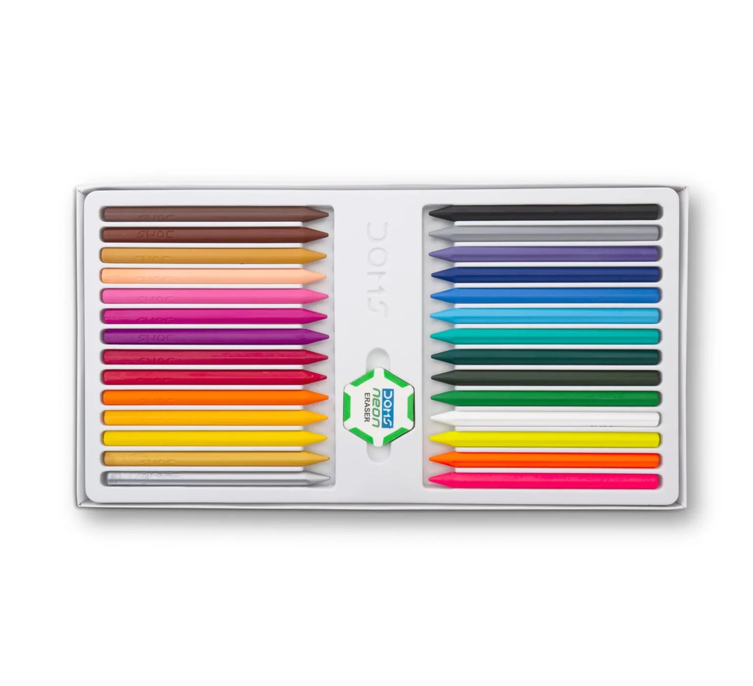DOMS CRAYONS 2287 PLASTIC CRAYONS 28 SHADE