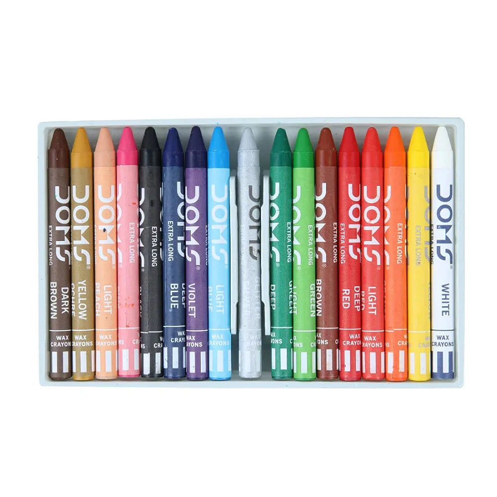 DOMS 3449 LONG WAX CRAYONS 16 SHADE