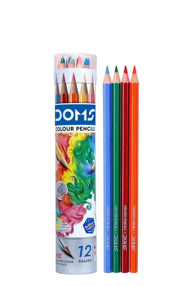 DOMS 7200 FSC 12 PENCIL RND TIN