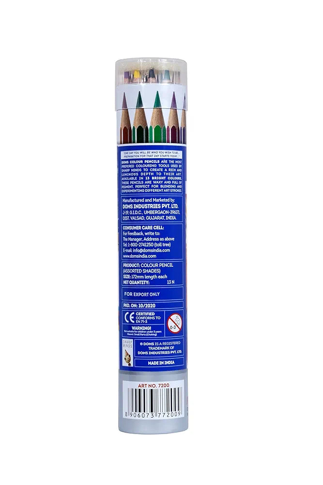 DOMS 7200 FSC 12 PENCIL RND TIN