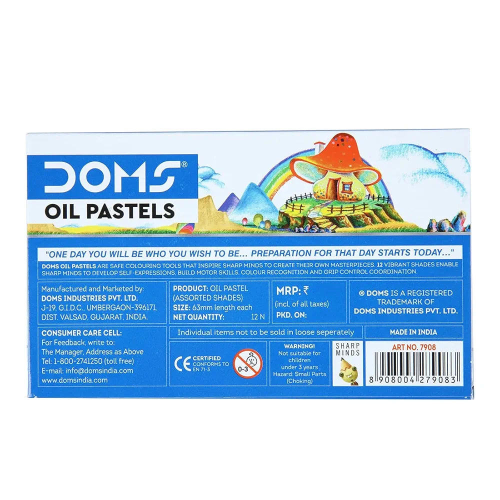 DOMS 7908 OIL PASTLE 12 SHADES
