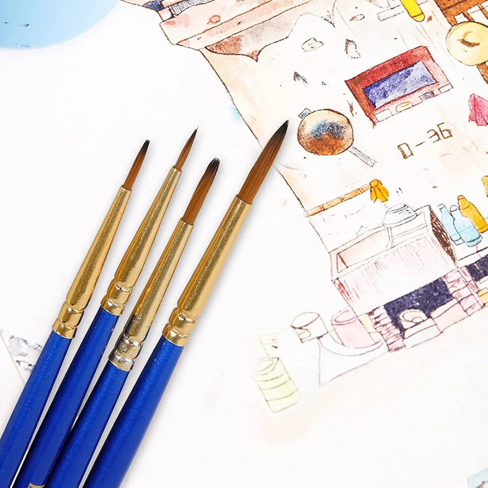 DOMS 8065 SYN RND BRUSH SET4