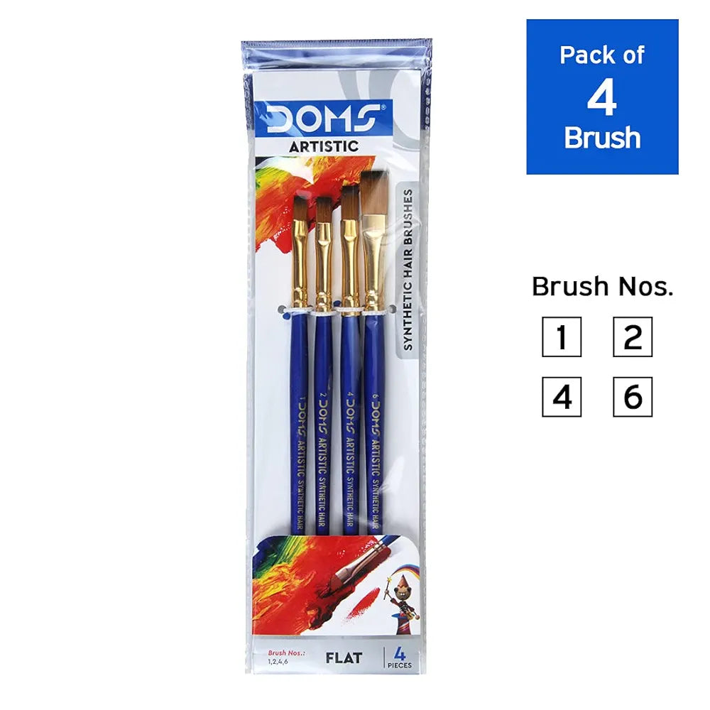 DOMS 8063 SYN LAT BRUSH SET4