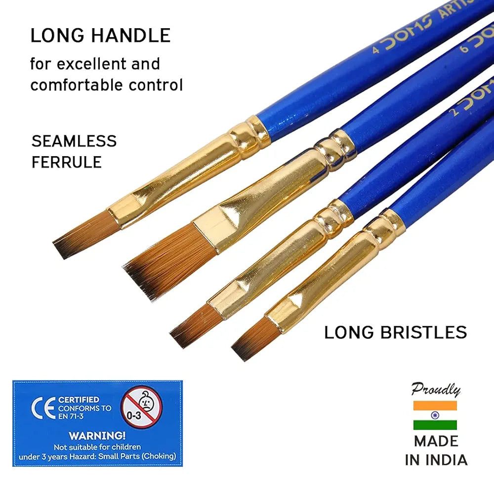 DOMS 8063 SYN LAT BRUSH SET4