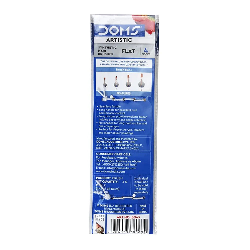 DOMS 8063 SYN LAT BRUSH SET4