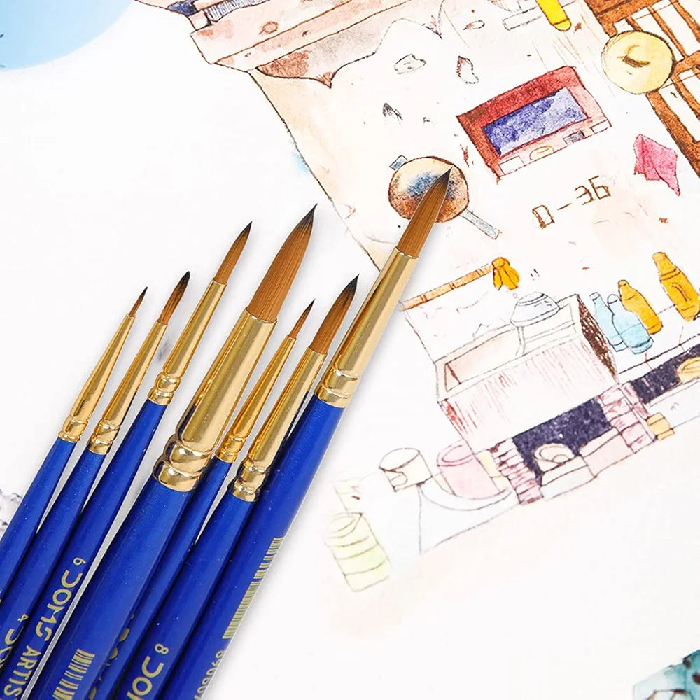 DOMS 8066 SYN RND BRUSH SET7