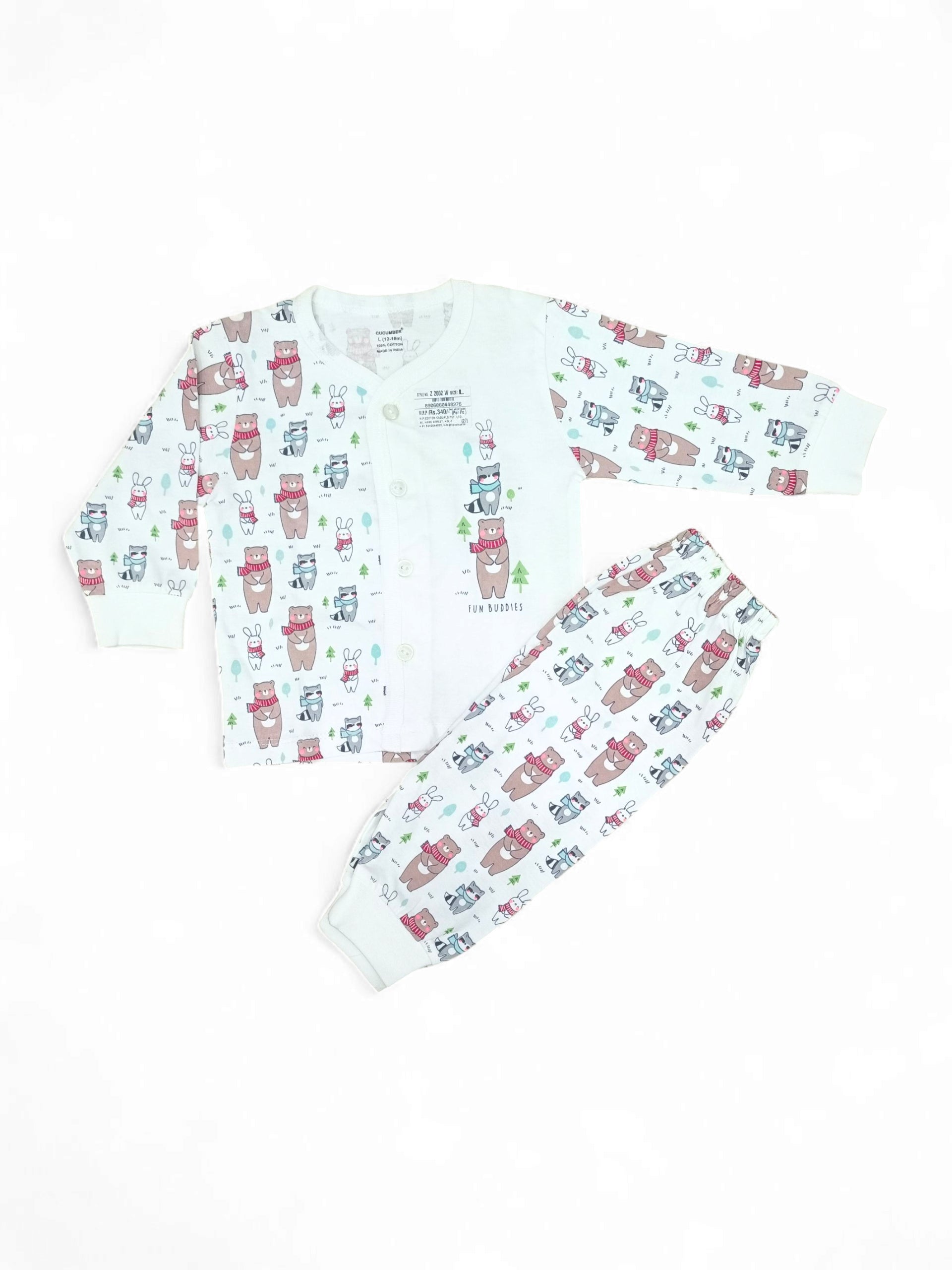 CBR Z2002 WH L F/O SUIT COLOUR 12 to 18 Months