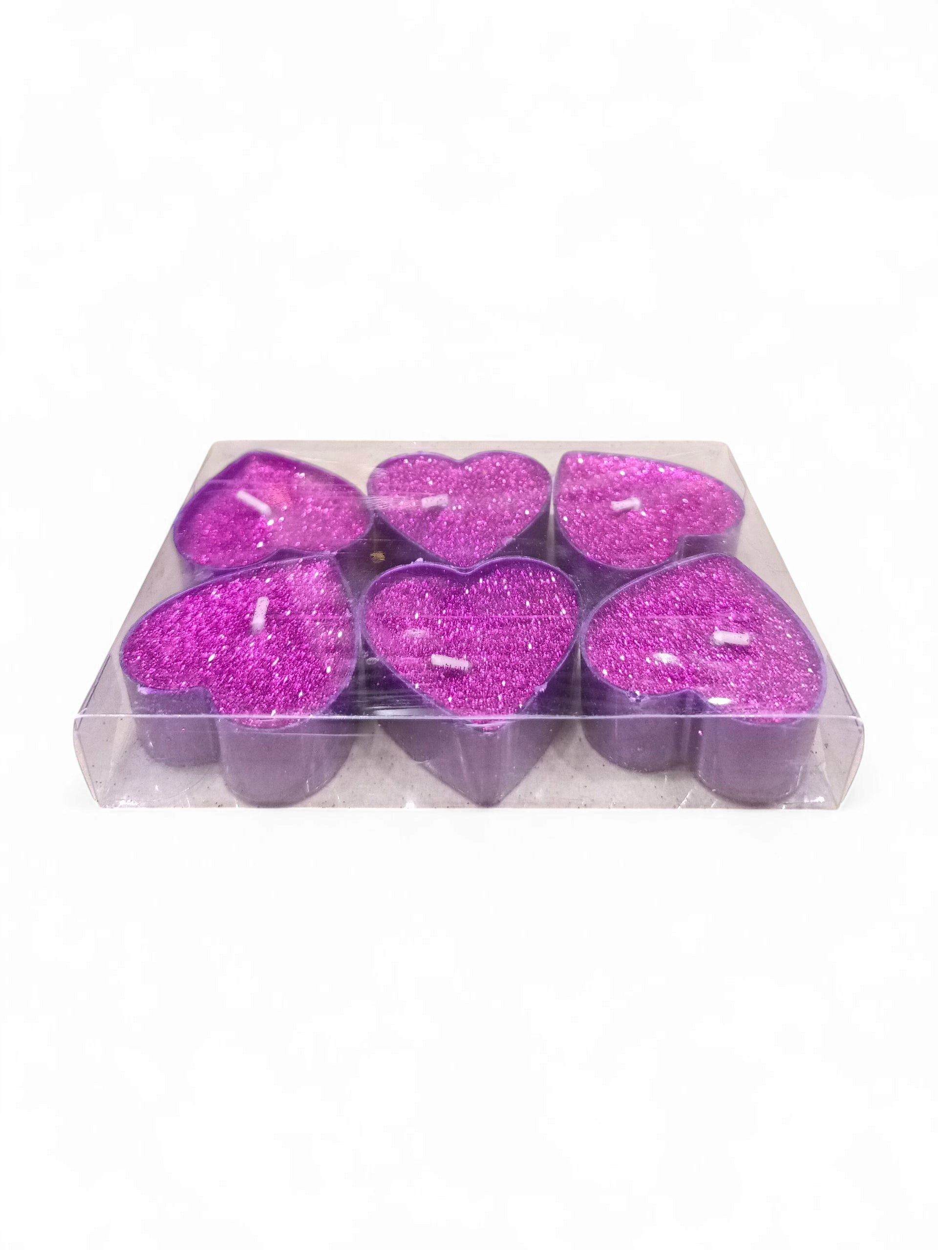 6PCS GLITTER CANDLE