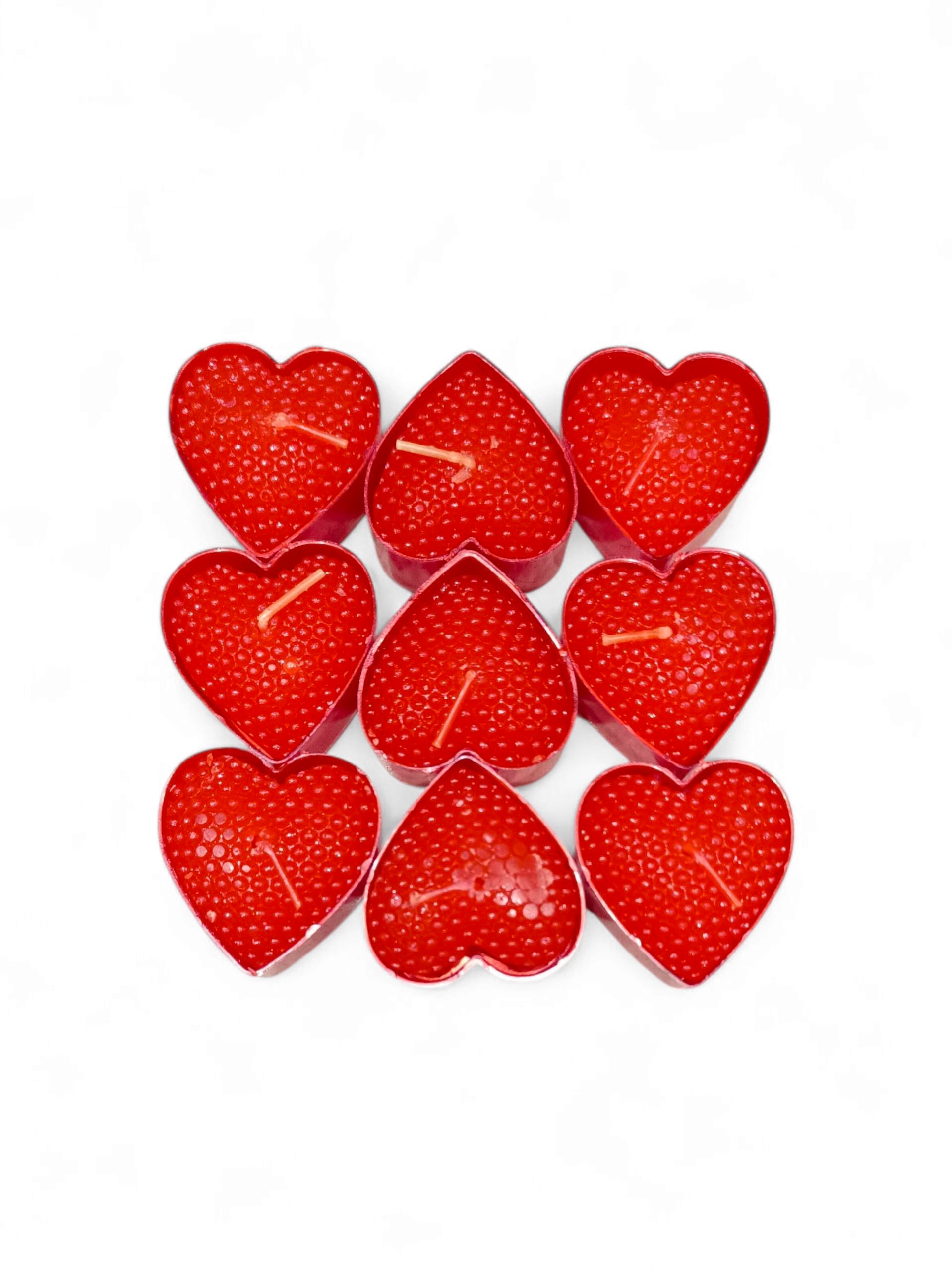 9PCS HEART CANDLE