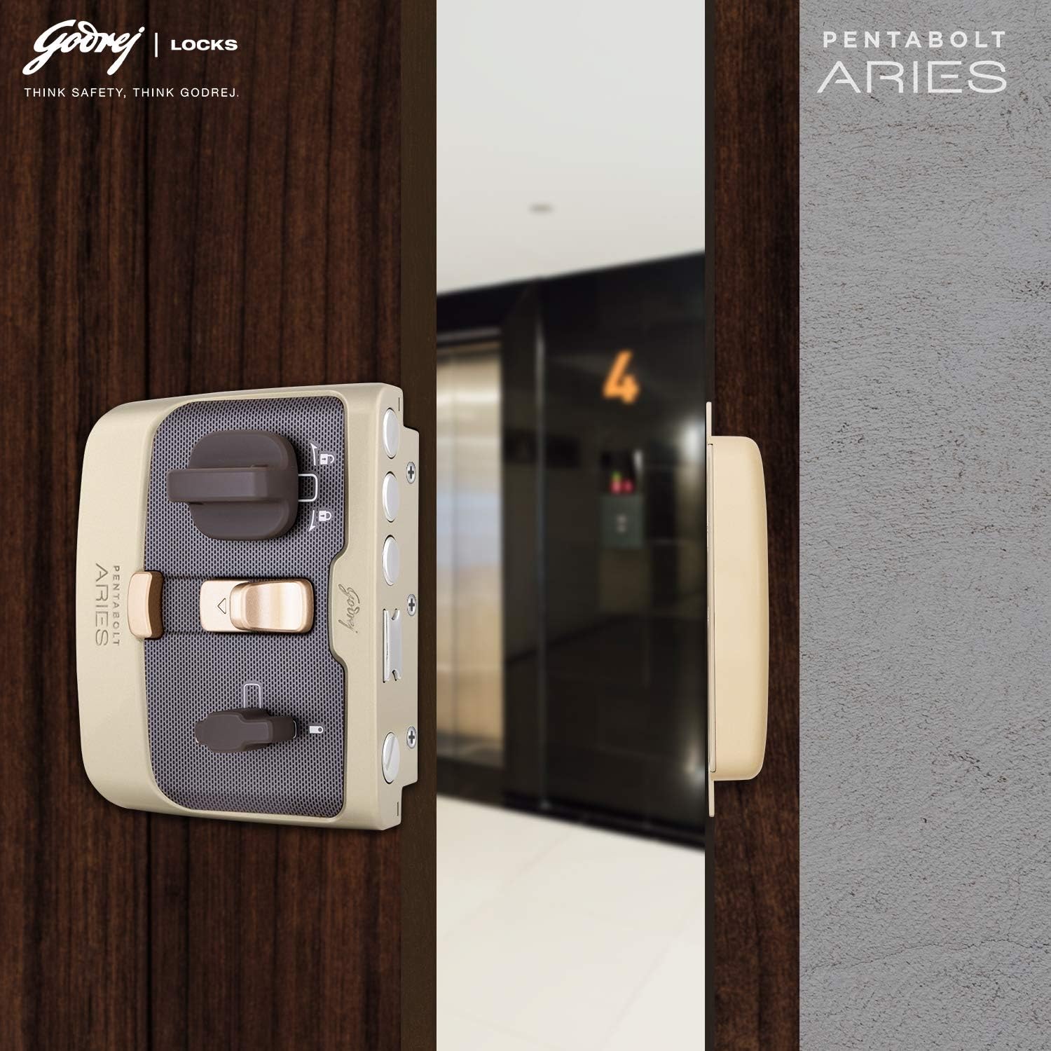 GDJ 6362 PENTA BOLT ARIES LOCK