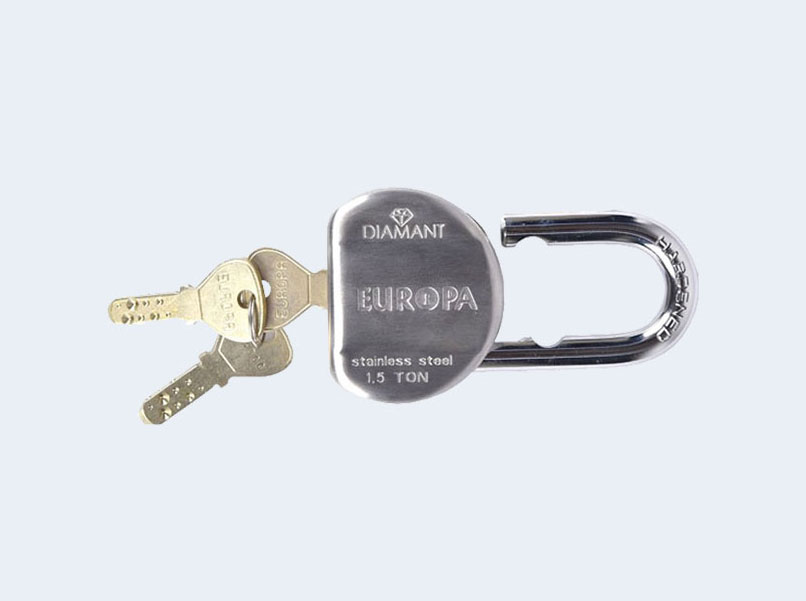 EUROPA L358SS 11PIN DIAMONT PAD LOCK