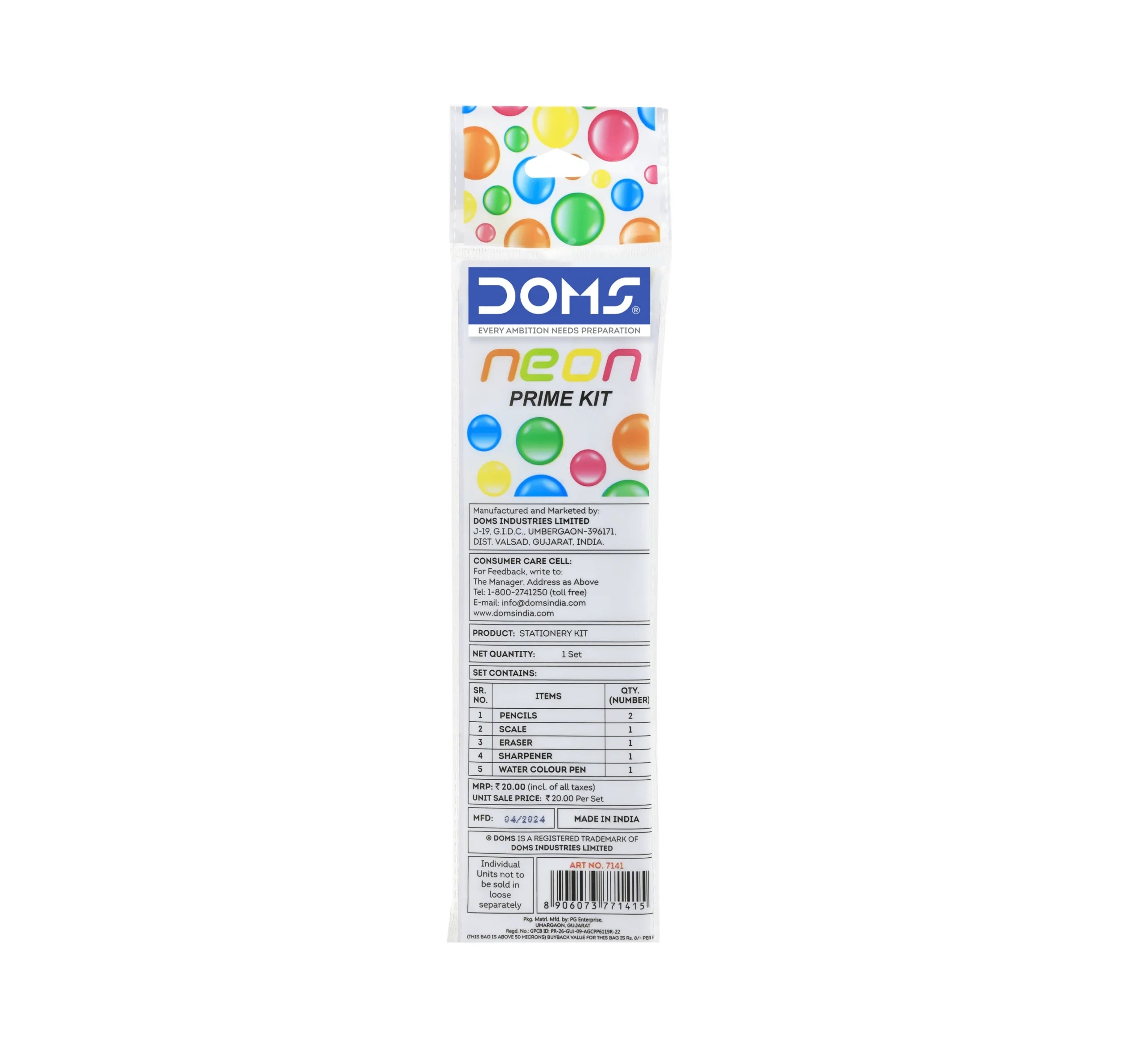 DOMS 7141 NEON PRIME KIT