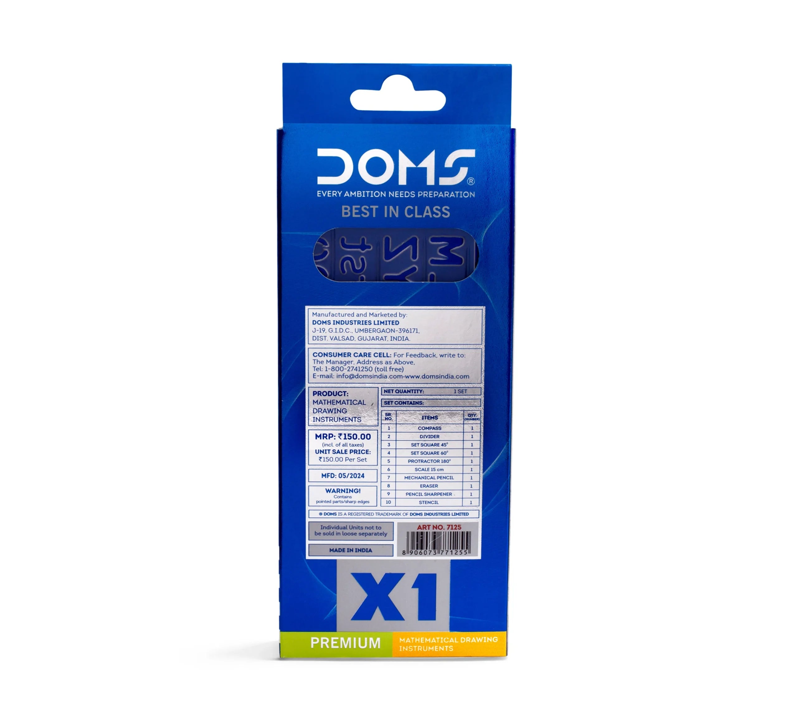 DOMS 7138 X1 PRM MATH.INST BOX
