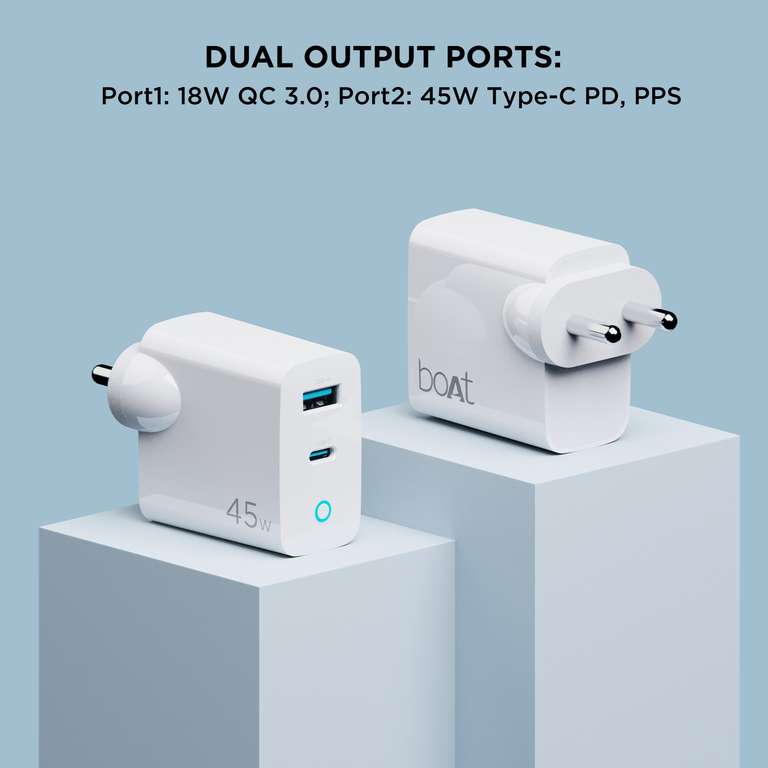 BOAT CHARGER 45W C TO C WHITE