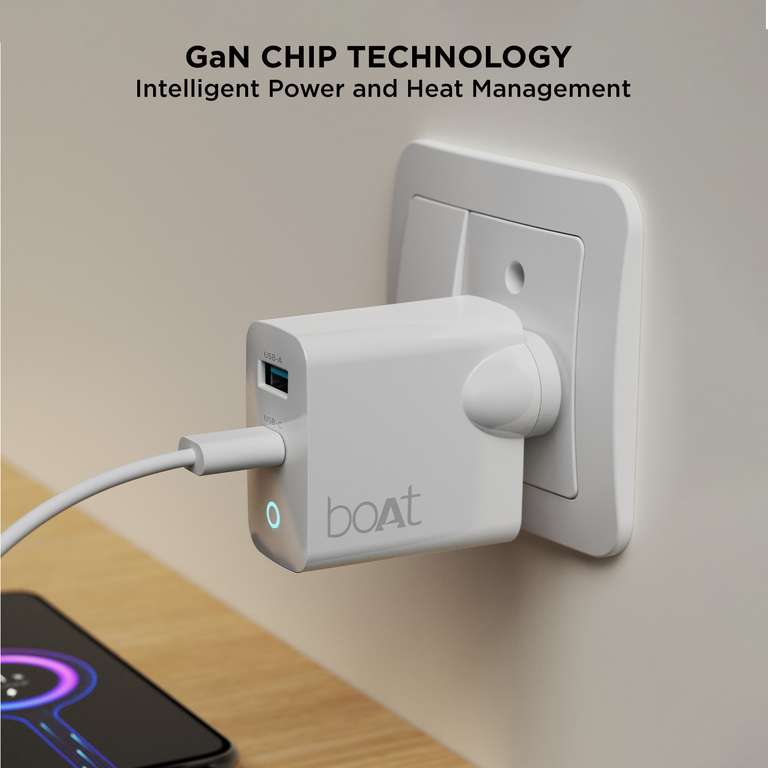 BOAT CHARGER 65W C TOT C WHITE