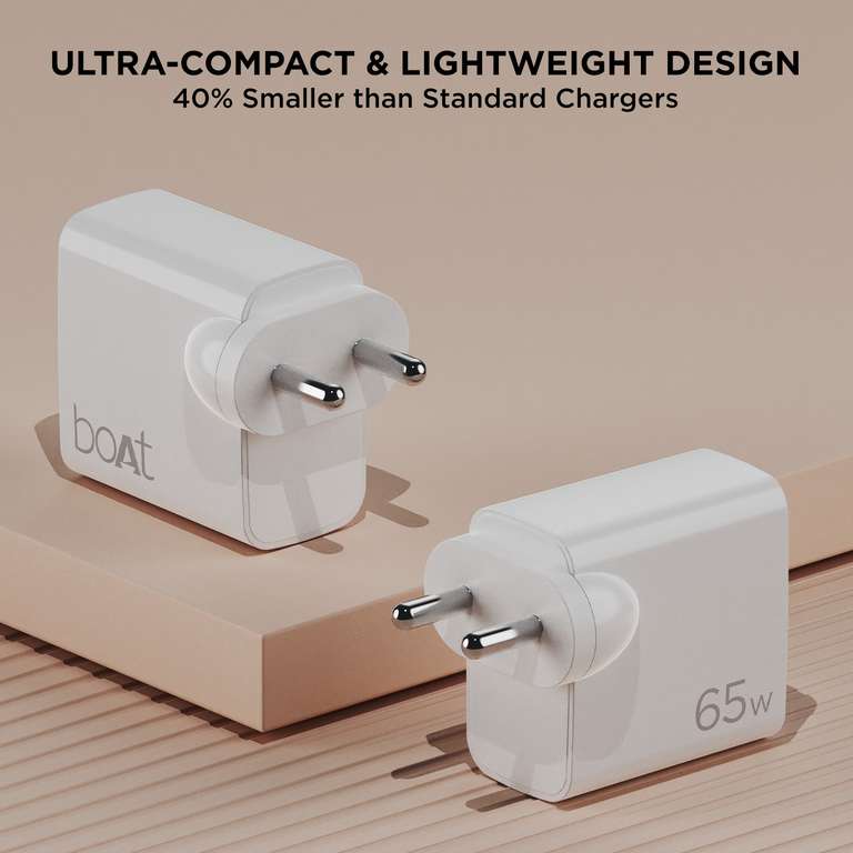 BOAT CHARGER 65W C TOT C WHITE