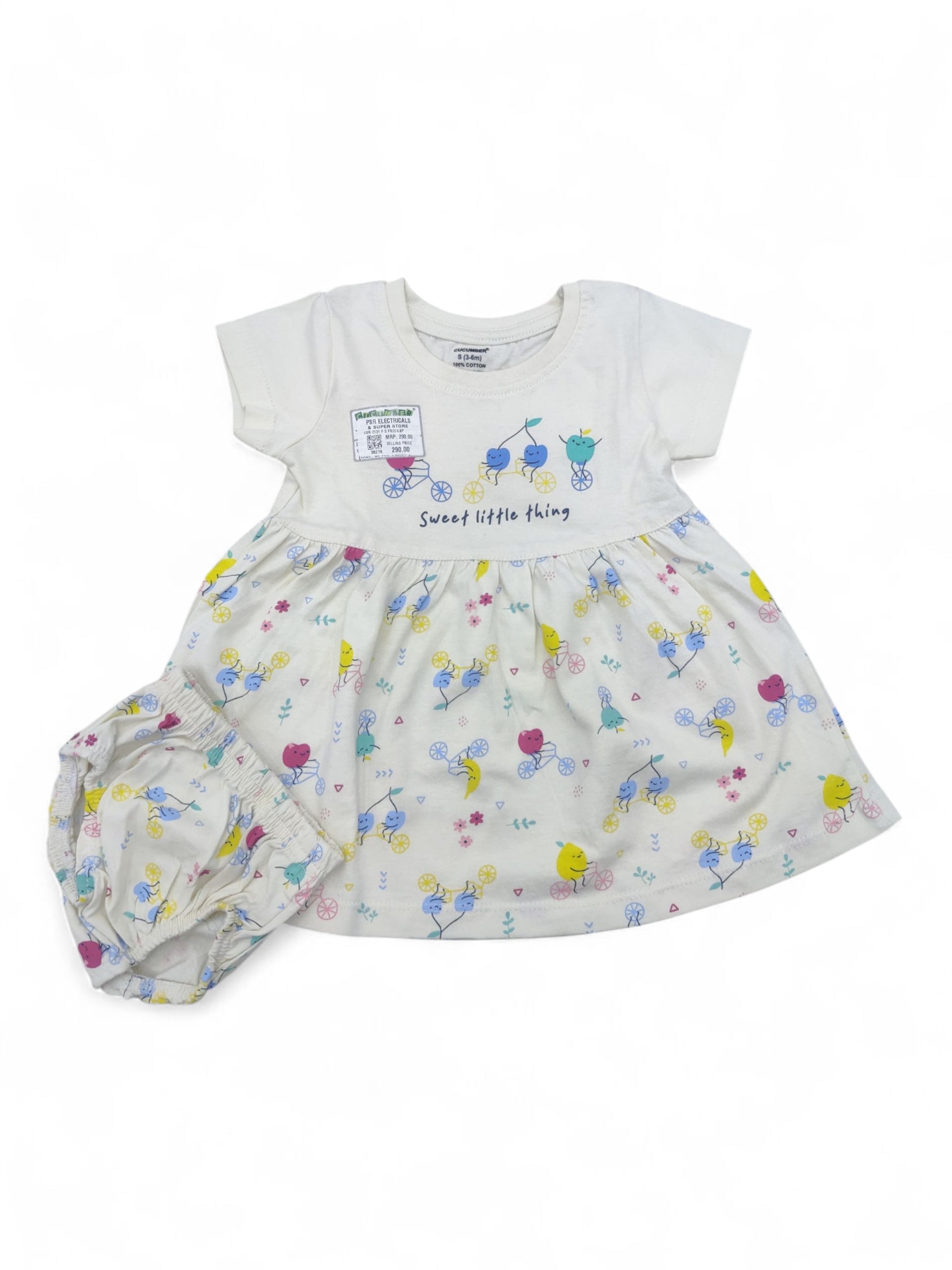 CBR Z131 F S FROCK&PANTY 3 to 6 Months