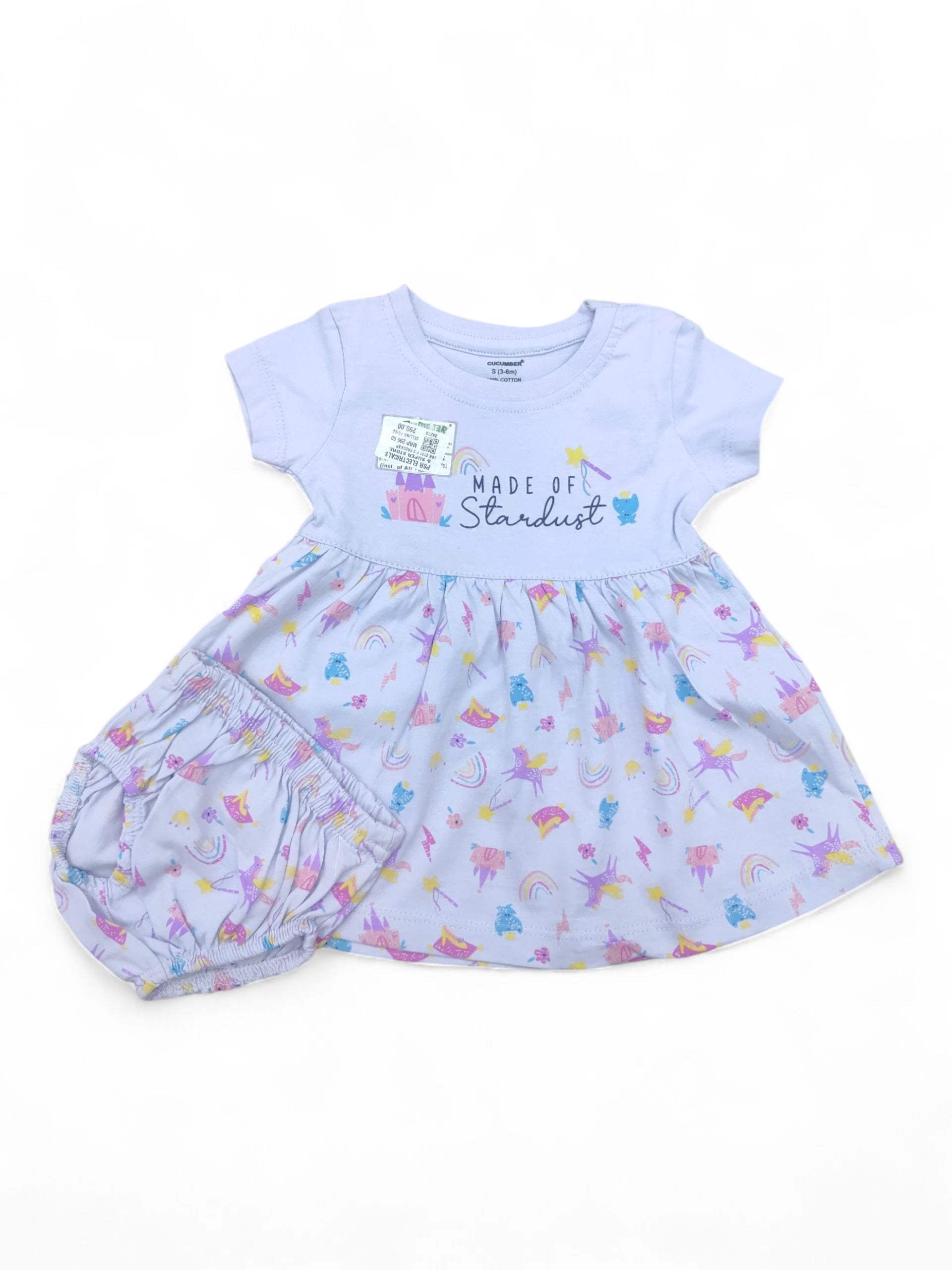 CBR Z131 F S FROCK&PANTY 3 to 6 Months