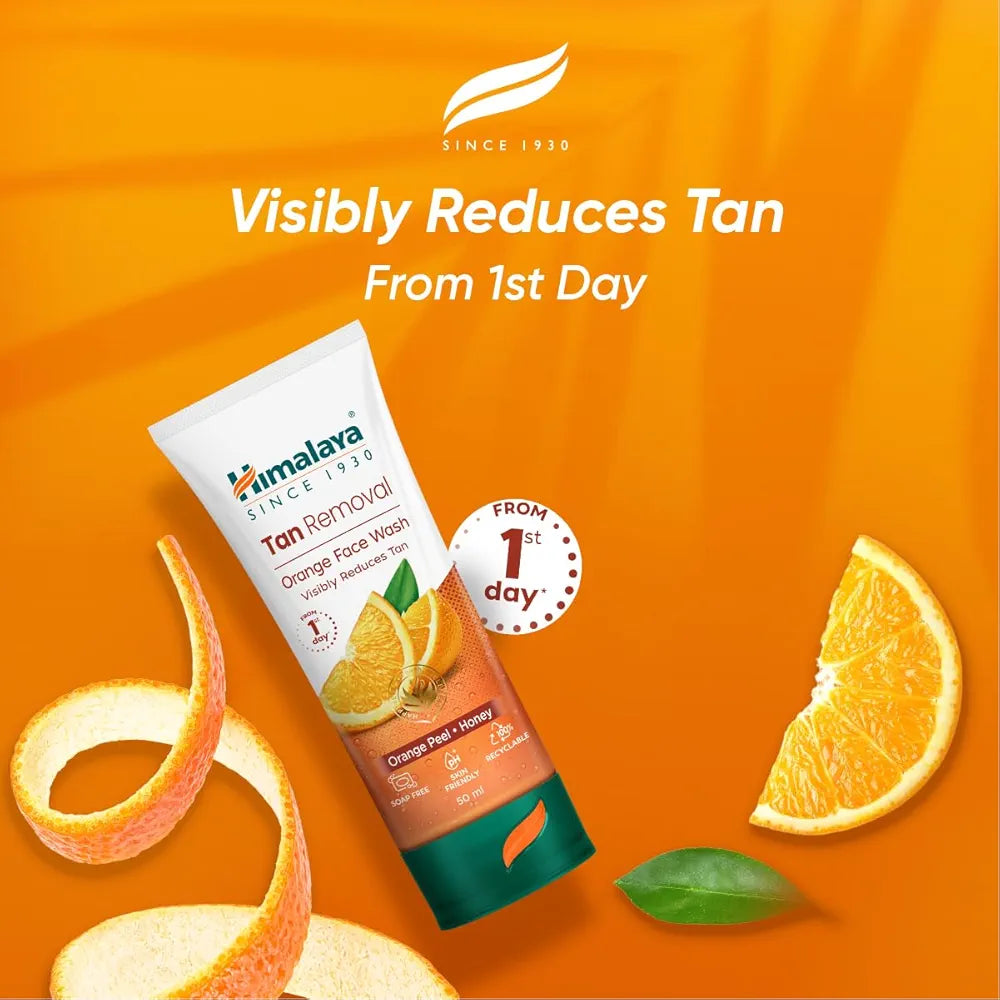 HMB 50ML TAN REMOVAL ORANGE FACEWASH HIMALAYA