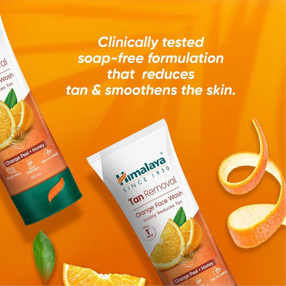 HMB 50ML TAN REMOVAL ORANGE FACEWASH HIMALAYA