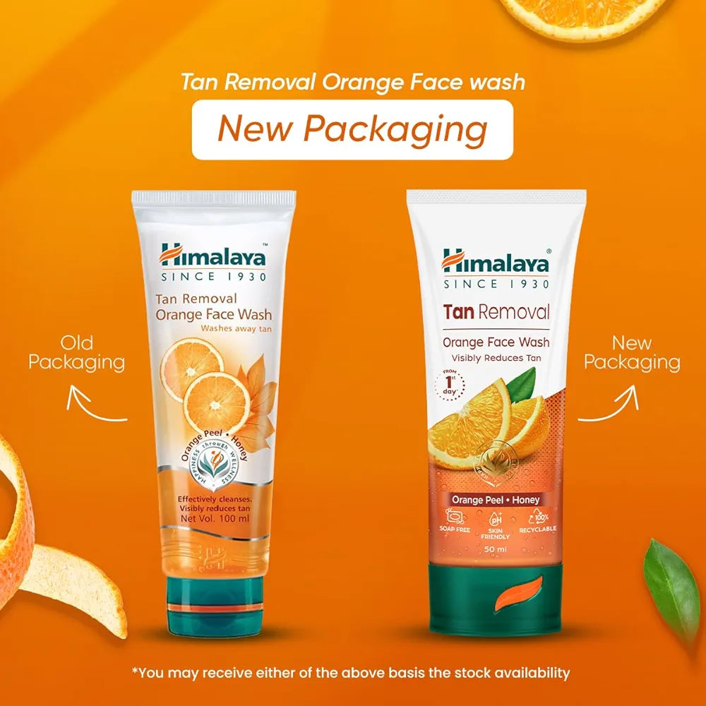 HMB 50ML TAN REMOVAL ORANGE FACEWASH HIMALAYA