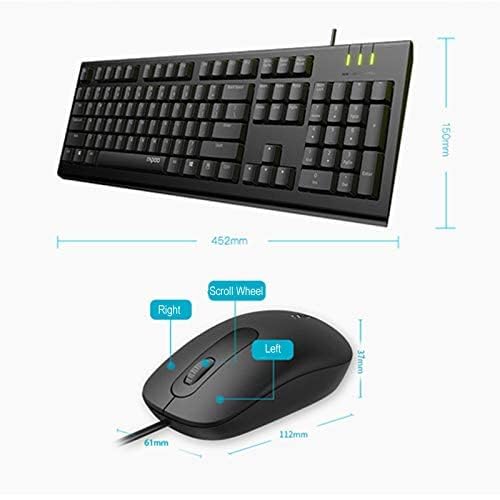 RAPOO X120PRO KEYBOARD AND MOUSE