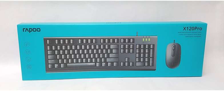 RAPOO X120PRO KEYBOARD AND MOUSE