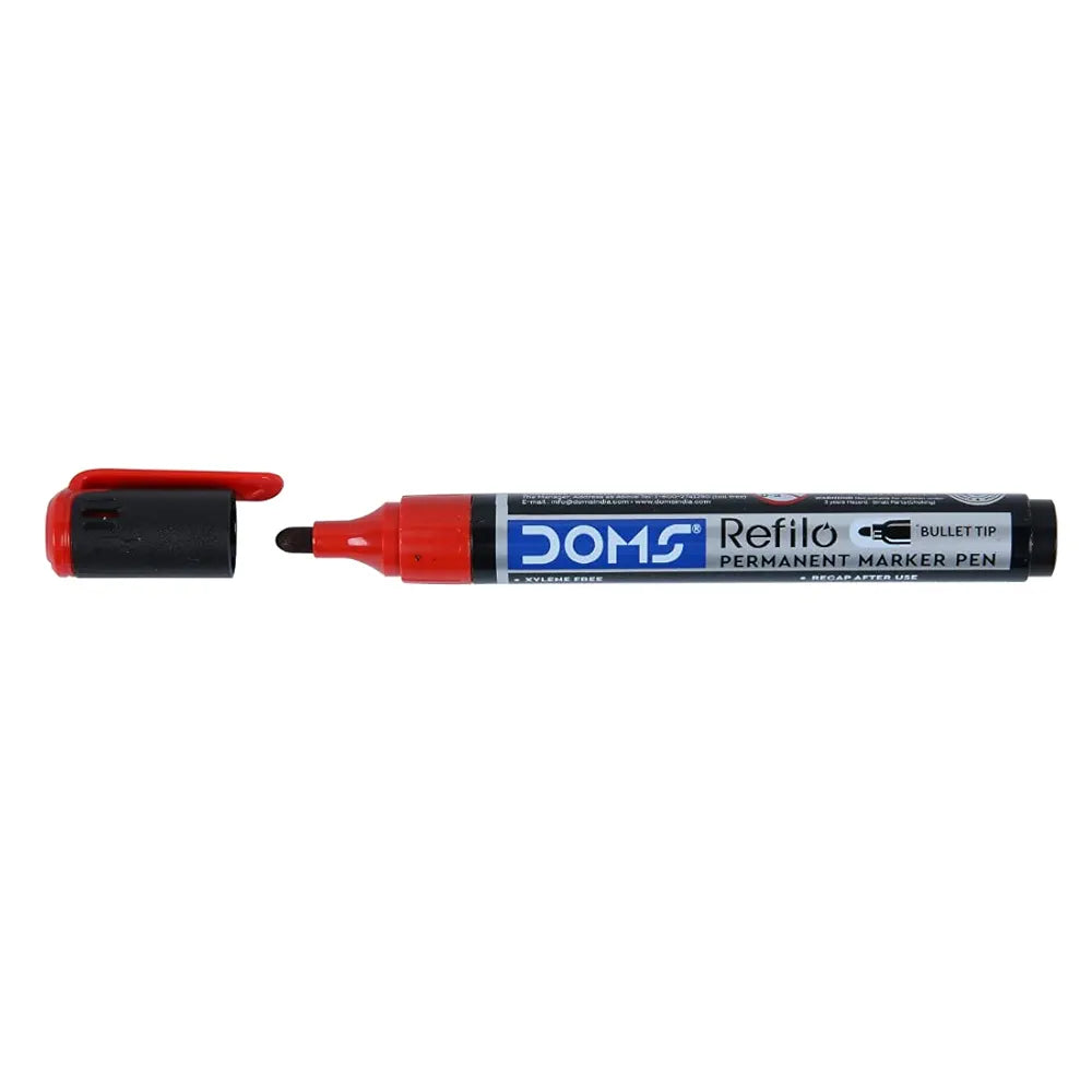 DOMS 7413- RED PERMANENT MARKER