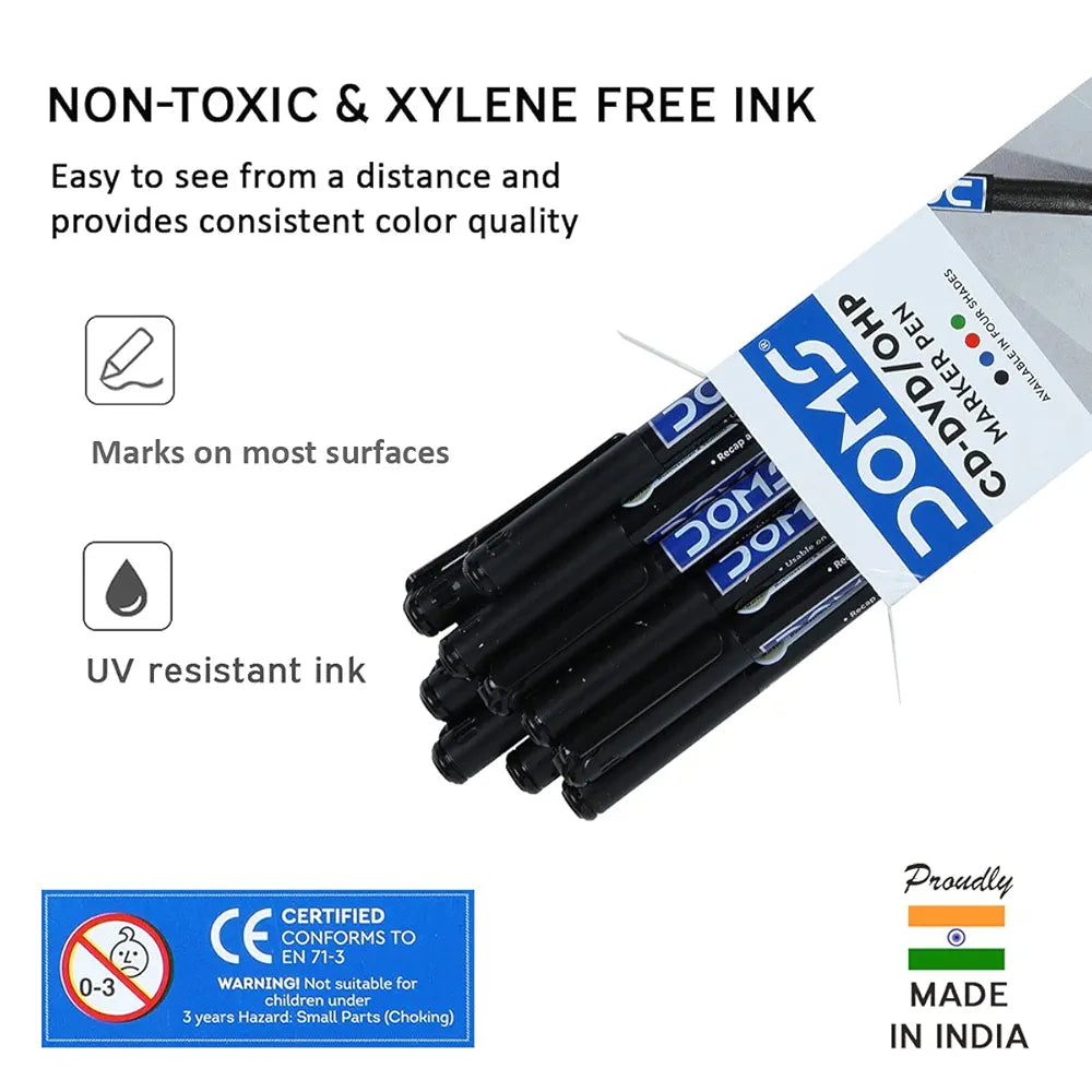 DOMS 7662 CD/DVD BLK MARKER