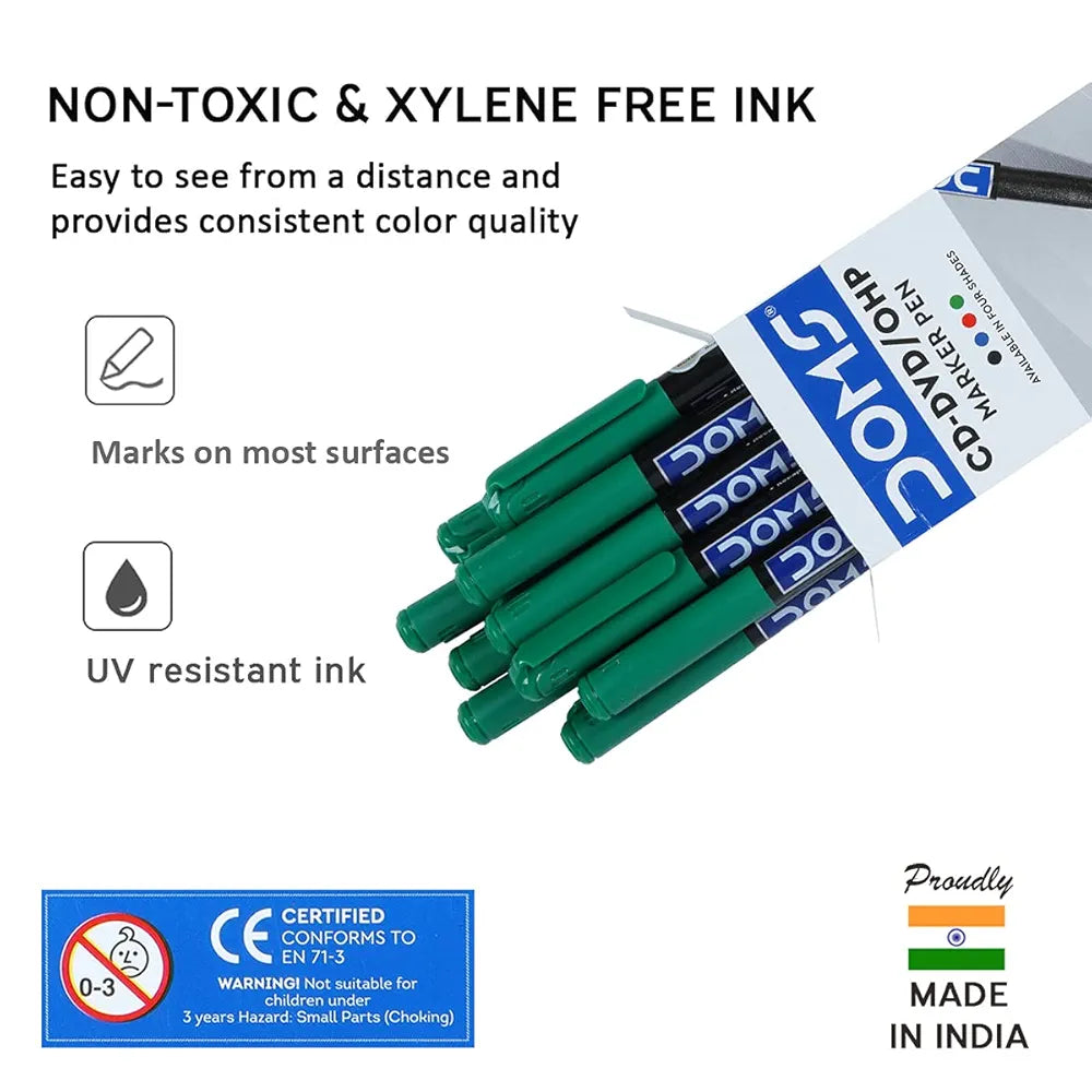 DOMS 7663 CD/DVD GREEN MARKER
