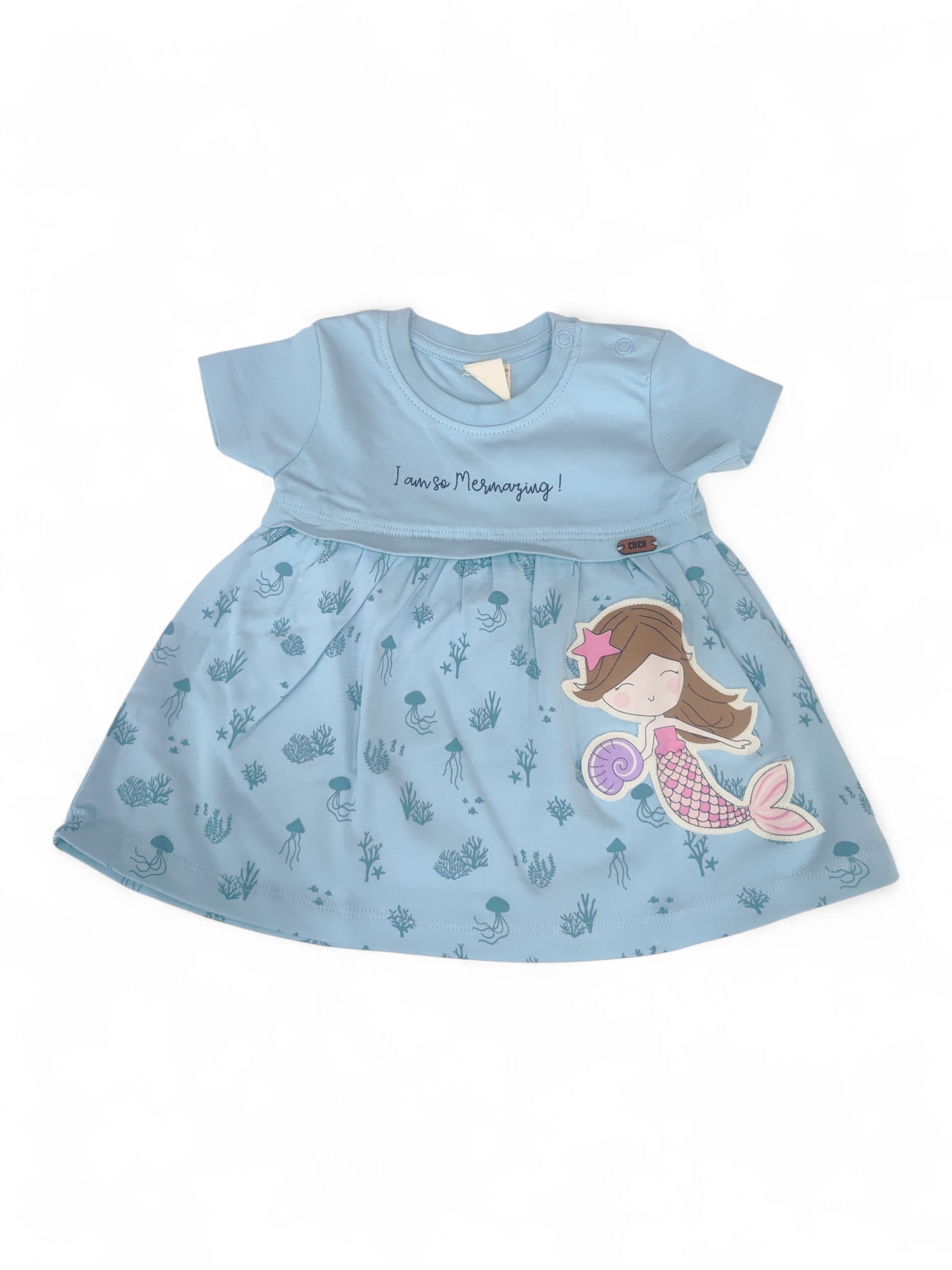 CBR Z 3022A NB GIRLS S/L FROCK
