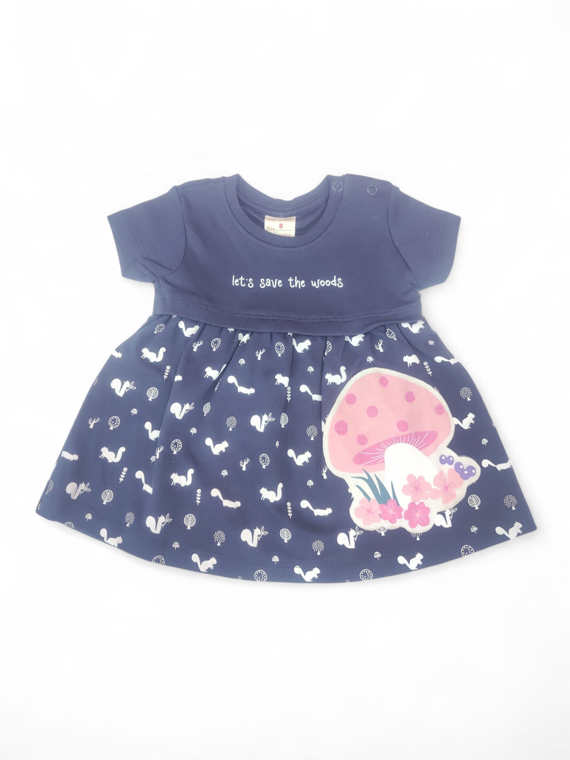 CBR Z 3022A NB GIRLS S/L FROCK