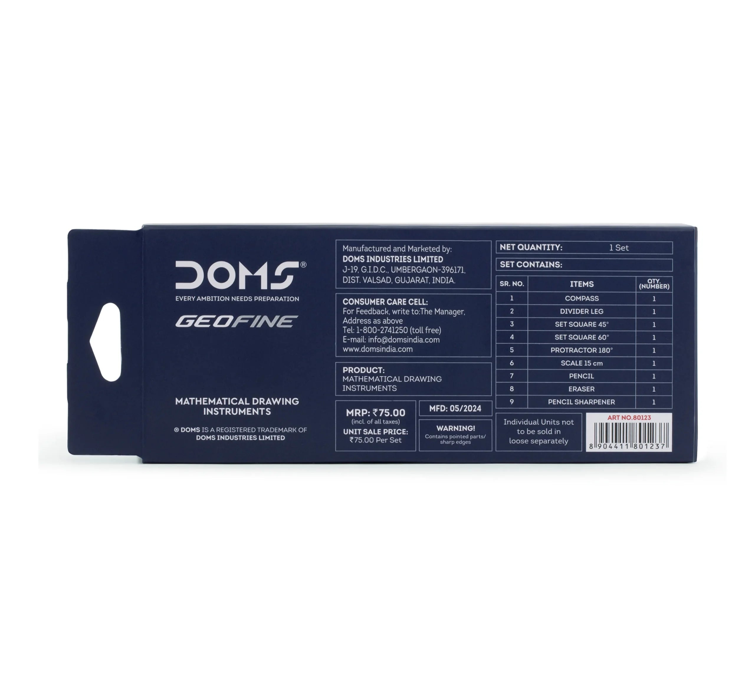 DOMS 80123 GEOFINE BOX