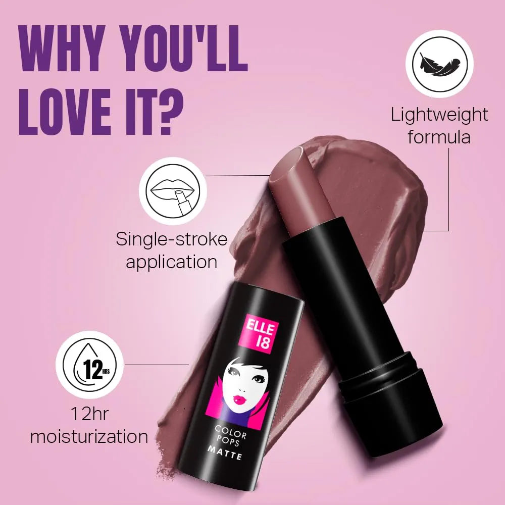 ELLE 18 LIPSTICK PW14 BERRYTEA 4.3G