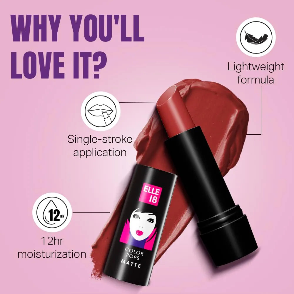 ELLE 18 LIPSTICK PW15 WINTER BERRY 4.3G