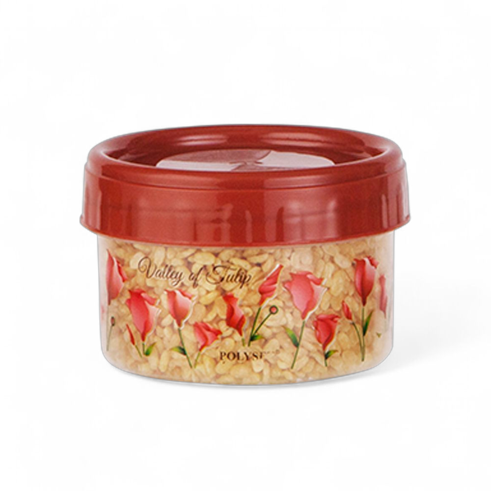 TWISTY 300ML CONTAINER FOIL PRINT MAROON