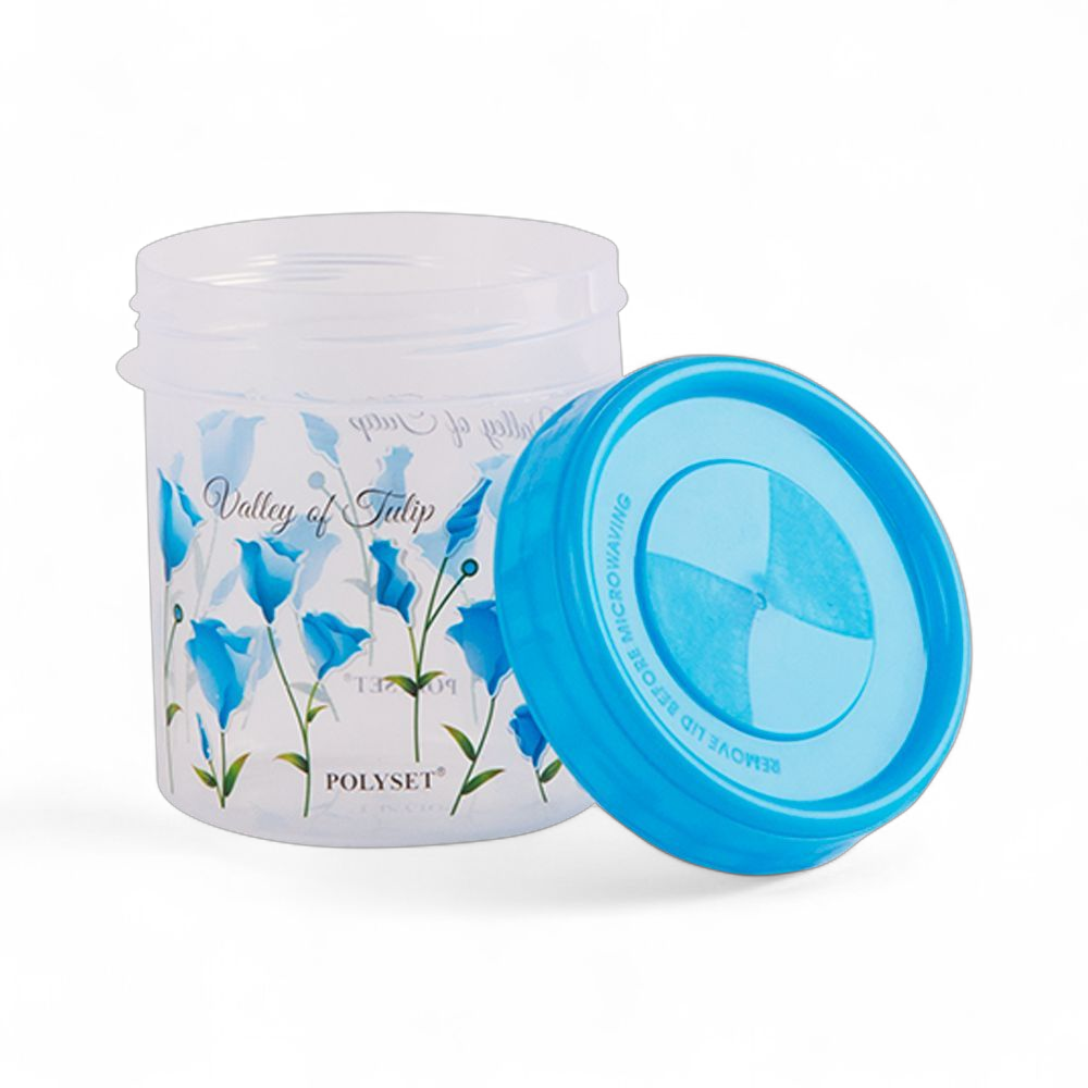 TWISTY 500ML CONTAINER FOIL PRINT SKY BLUE