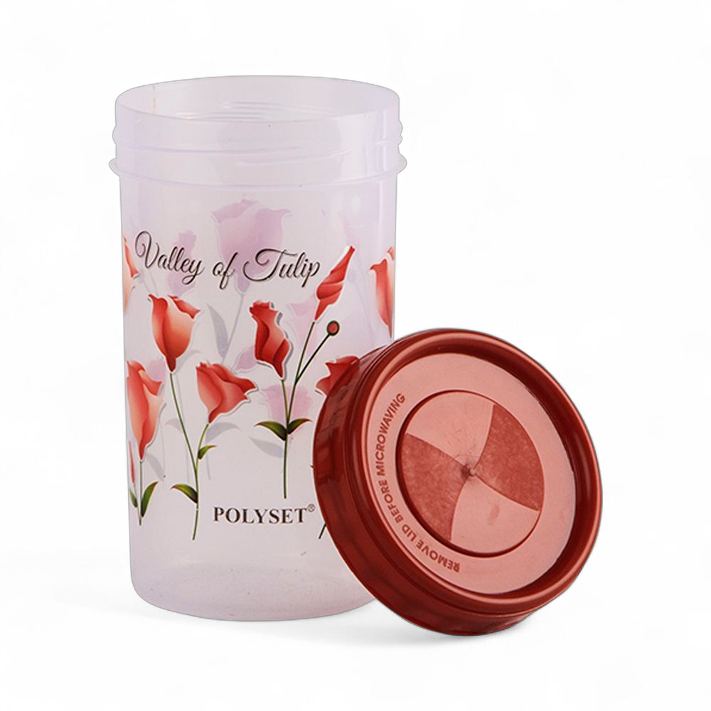 TWISTY 740ML CONTAINER FOIL PRINT MAROON