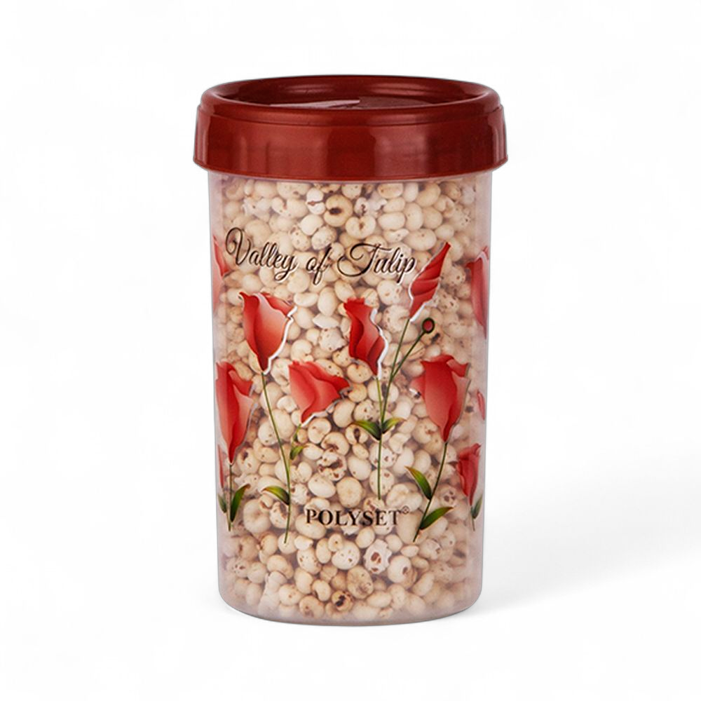 TWISTY 740ML CONTAINER FOIL PRINT MAROON