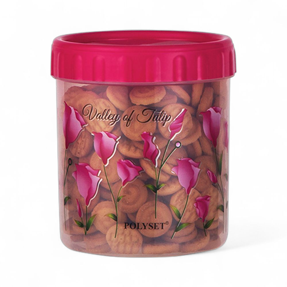 TWISTY 1050ML CONTAINER FOIL PRINT PINK